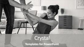  Presentation with violence woman - PPT theme having subjection women - young woman subjecting to violence background and a gray colored foreground