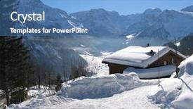  Presentation with zermatt switzerland the train track - PPT theme having sublime - braunwald skiing resort switzerland background and a teal colored foreground