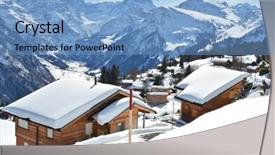  Presentation with switzerland - Beautiful PPT theme featuring sublime - braunwald switzerland backdrop and a  colored foreground
