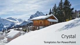  Presentation with switzerland - Audience pleasing PPT theme consisting of sublime - braunwald switzerland backdrop and a light gray colored foreground