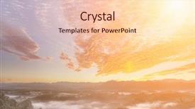  Presentation with green morning - Colorful presentation enhanced with sublime - dramatic cloudscape in morning backdrop and a lemonade colored foreground