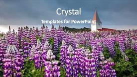  Presentation with christian church - PPT layouts enhanced with sublime - great view of vikurkirkja christian background and a seafoam green colored foreground