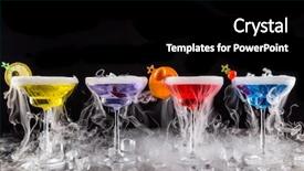  Presentation with dry ice - Audience pleasing presentation theme consisting of sublime - martini drinks with dry ice backdrop and a black colored foreground