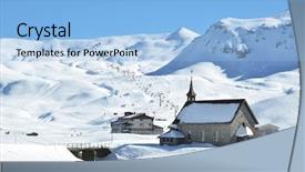  Presentation with luxury resort nature - Theme featuring sublime - melchsee-frutt swiss skiing resort background and a light blue colored foreground