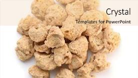  Presentation with water top view of amazon - Audience pleasing PPT theme consisting of sublime - top view of soya chunks backdrop and a lemonade colored foreground