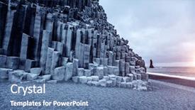  Presentation with atlantic - Audience pleasing theme consisting of sublime - unique rock on the atlantic backdrop and a ocean colored foreground