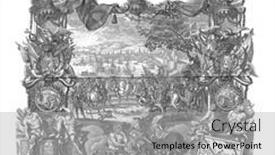  Presentation with vintage - PPT theme having submission-of-naples-to-charles background and a light gray colored foreground