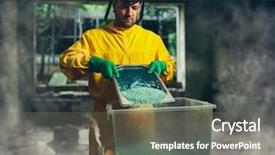  Presentation with substance abuse - Colorful slides enhanced with substance abuse - man preparing meth backdrop and a gray colored foreground