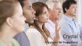  Presentation with substance abuse - Beautiful slide set featuring substance abuse - meeting of support group backdrop and a coral colored foreground