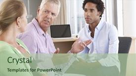  Presentation with substance - Slide deck having substance abuse - middle aged couple having counselling background and a mint green colored foreground