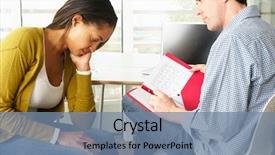  Presentation with counselling session - Audience pleasing PPT theme consisting of substance abuse - woman having counselling session backdrop and a seafoam green colored foreground