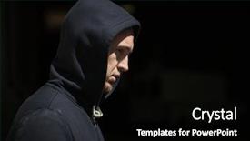  Presentation with social problem - Slide deck featuring substance abuse addiction people background and a black colored foreground