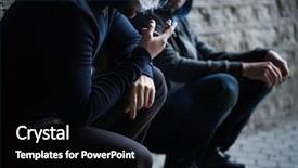  Presentation with substance abuse - Theme featuring substance abuse addiction people background and a black colored foreground