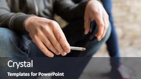  Presentation with substance abuse - Cool new PPT theme with substance abuse addiction people backdrop and a wine colored foreground