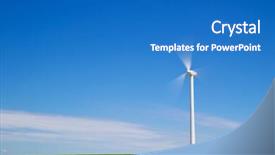  Presentation with substation - Amazing PPT theme having substations - windmills and electrical substation zaragoza backdrop and a teal colored foreground