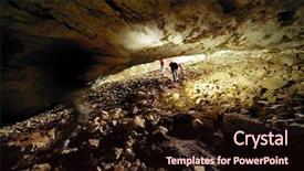  Presentation with europe - Slide deck consisting of subterranean - cioclovina cave in the carpathians background and a wine colored foreground