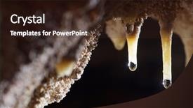  Presentation with cave - Audience pleasing slide deck consisting of subterranean - stalactites in a cave spain backdrop and a wine colored foreground