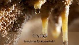  Presentation with hanuman at ramayana cave - Amazing PPT layouts having subterranean - stalactites in a cave spain backdrop and a coral colored foreground