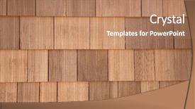  Presentation with cedar - Theme featuring subtle - cedar shake cedar shake background background and a coral colored foreground
