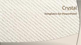  Presentation with fabric - Slides consisting of subtle - qualitative white fabric texture abstract background and a cream colored foreground