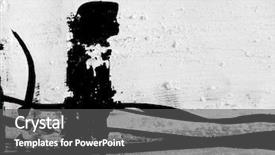  Presentation with black ink - Presentation featuring pen blacj - black indian ink painting background and a gray colored foreground