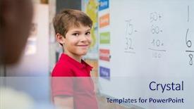  Presentation with math subtraction - Audience pleasing PPT theme consisting of subtraction sum in math backdrop and a lemonade colored foreground