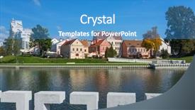  Presentation with catholic trinity - Presentation enhanced with suburb - historical center of minsk background and a  colored foreground