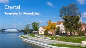  Presentation with solemnity of most holy trinity - Beautiful presentation theme featuring suburb - historical center of minsk backdrop and a  colored foreground