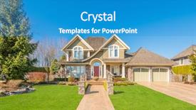  Presentation with luxury house - Amazing slide set having suburban - luxury house in vancouver canada backdrop and a teal colored foreground