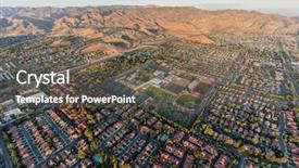  Presentation with mountain view california - Audience pleasing theme consisting of suburban housing the 118 freeway backdrop and a gray colored foreground