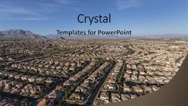  Presentation with las vegas nevada - Cool new slides with suburban summerlin neighborhood in las backdrop and a teal colored foreground