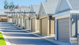  Presentation with vancouver - Slide deck enhanced with suburbia - row of garage doors background and a  colored foreground