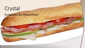  Presentation with sandwich - PPT layouts consisting of downward spiral - vintage stair from old building background and a ocean colored foreground.