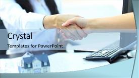  Presentation with build - Slide deck with succesion planning - agent shows a build project background and a  colored foreground