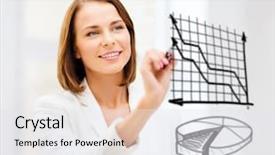  Presentation with economics - Audience pleasing slides consisting of financial success - business finances and economics backdrop and a sky blue colored foreground