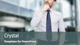  Presentation with business success - Audience pleasing slide deck consisting of man dreaming success - business and office concept backdrop and a  colored foreground