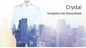  Presentation with success business - PPT layouts enhanced with success - business people and technology concept background and a white colored foreground