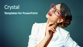  Presentation with beauty - PPT theme enhanced with success - close-up portrait of a gorgeous background and a ocean colored foreground