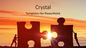  Presentation with successful - Audience pleasing slide set consisting of success - cooperate for successful work backdrop and a coral colored foreground