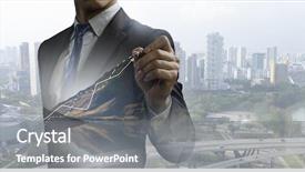  Presentation with growth - Amazing PPT theme having success - dynamics of financial growth mixed backdrop and a gray colored foreground