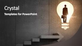  Presentation with promotion - Presentation design having success - idea for successful progress background and a dark gray colored foreground