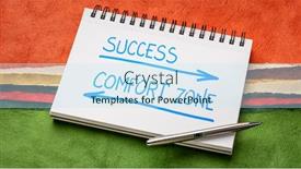  Presentation with personal development - Audience pleasing slides consisting of success-and-comfort-zone-concept backdrop and a sky blue colored foreground