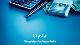  Presentation with business profit - PPT theme featuring success-and-got-profit background and a teal colored foreground