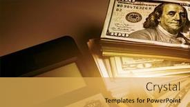  Presentation with business profit - Colorful slide set enhanced with success-and-got-profit backdrop and a yellow colored foreground