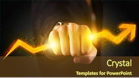  Presentation with business - Amazing PPT layouts having success bar graph - business person holding a hot backdrop and a tawny brown colored foreground
