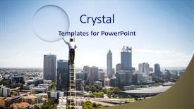  Presentation with opening doors - Amazing PPT layouts having success breakthrough - opening new doors mixed media backdrop and a sky blue colored foreground