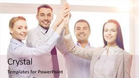  Presentation with business success biblical principles - Colorful PPT layouts enhanced with success business office and winning backdrop and a soft green colored foreground