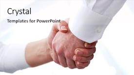  Presentation with collaborate - PPT layouts enhanced with success collaborate - image of handshaking of business background and a pink colored foreground