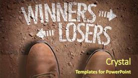  Presentation with trail - PPT theme enhanced with psychology winning - top view of boot background and a tawny brown colored foreground