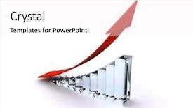  Presentation with sales - Theme having success graph background and a white colored foreground